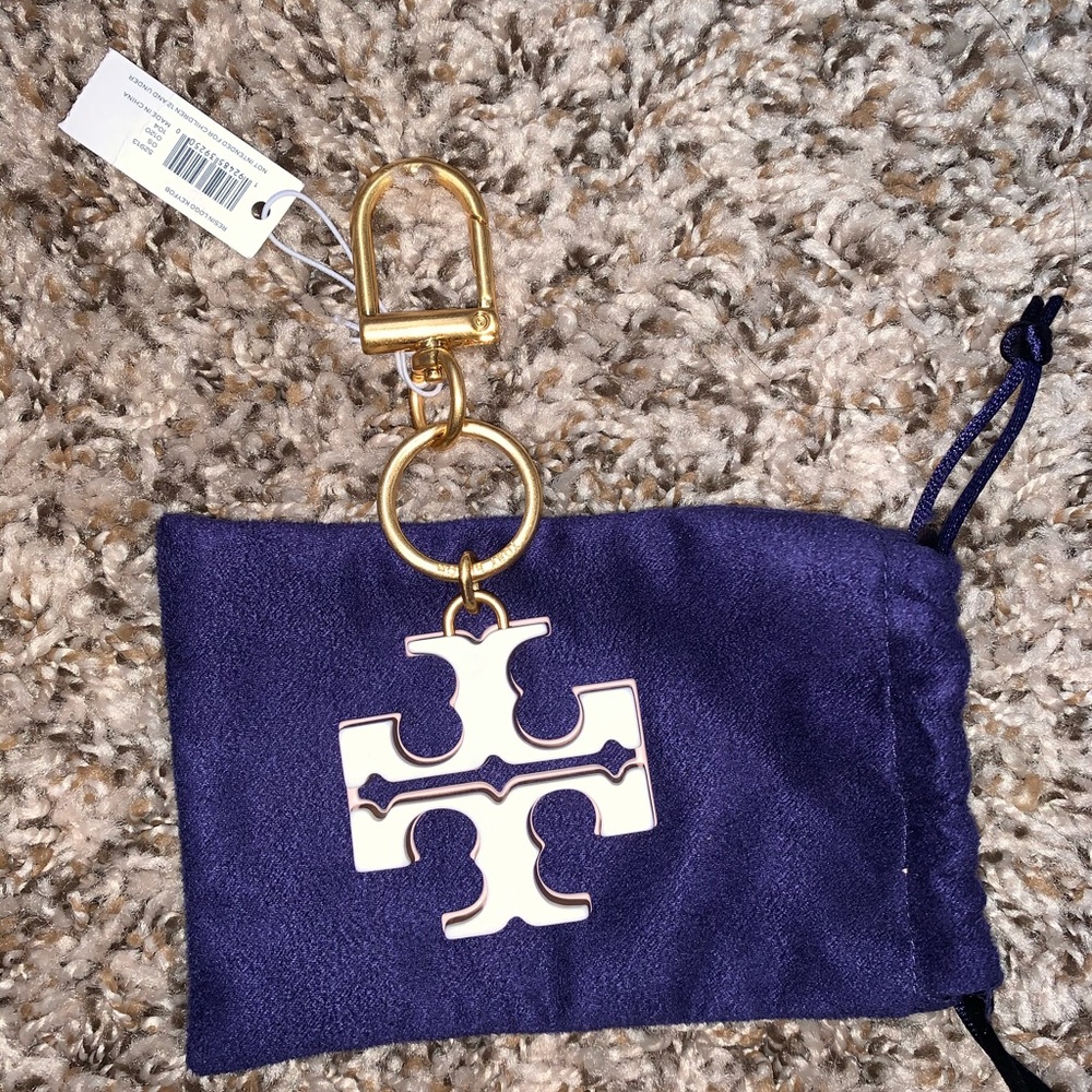 Tory Burch Resin Logo Keyfob